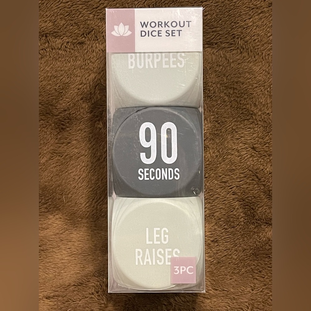 Foam Workout Dice set of 3 Fitness Workout Dice Lightweight Foam.